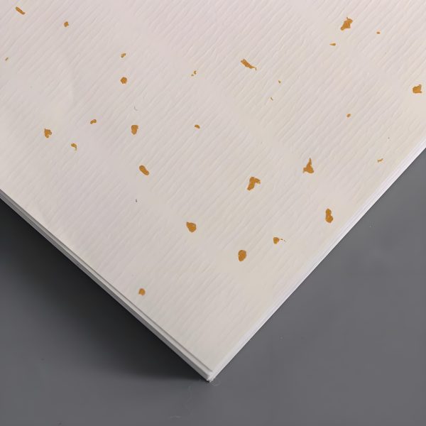 White gold-sprinkled adhesive sticker