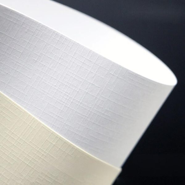 Textured paper adhesive sticker