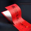 Bright red gold-sprinkled adhesive sticker