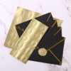 Matte gold aluminum foil adhesive sticker