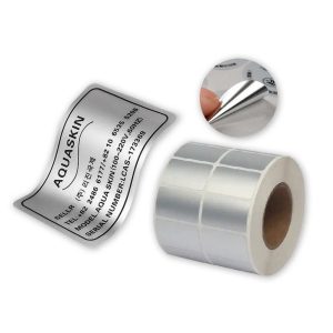 Matte silver aluminum foil adhesive labels and stickers