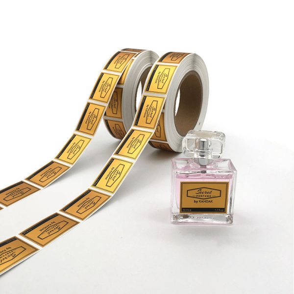 Matte gold aluminum foil adhesive sticker