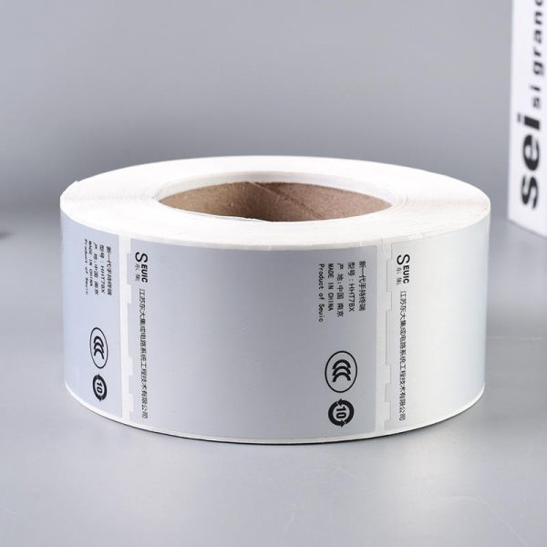 Matte silver aluminum foil adhesive sticker