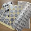 Matte silver aluminum foil adhesive sticker