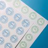 Fragile paper adhesive sticker
