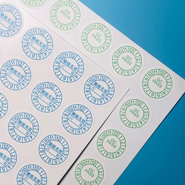 Fragile paper adhesive sticker