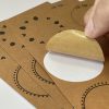 Kraft paper adhesive labels and stickers