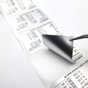 Matte silver adhesive sticker