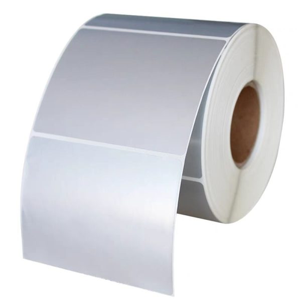 Matte silver adhesive sticker