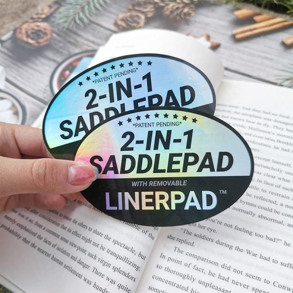 Silver flat laser adhesive stickers