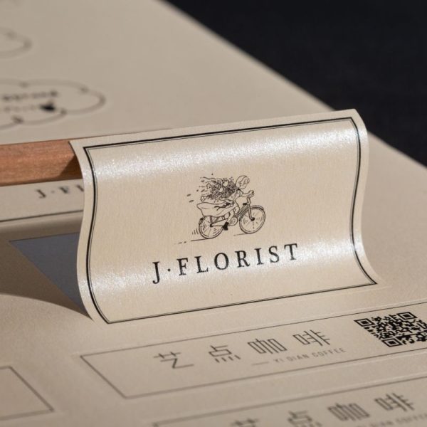 Pearlescent film adhesive stickers