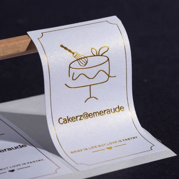 Pearlescent film adhesive stickers