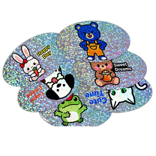 Silver Millet-Dot Laser Adhesive Stickers