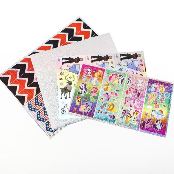 Silver Millet-Dot Laser Adhesive Stickers