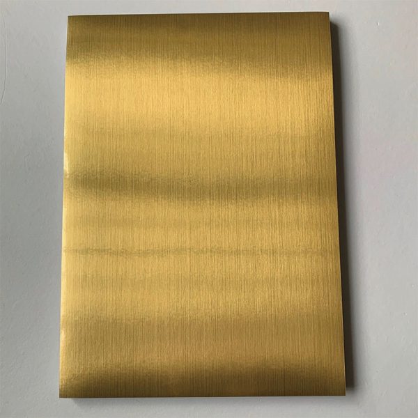 Brushed gold adhesive stickers