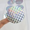 Checkered Laser Adhesive Sticker