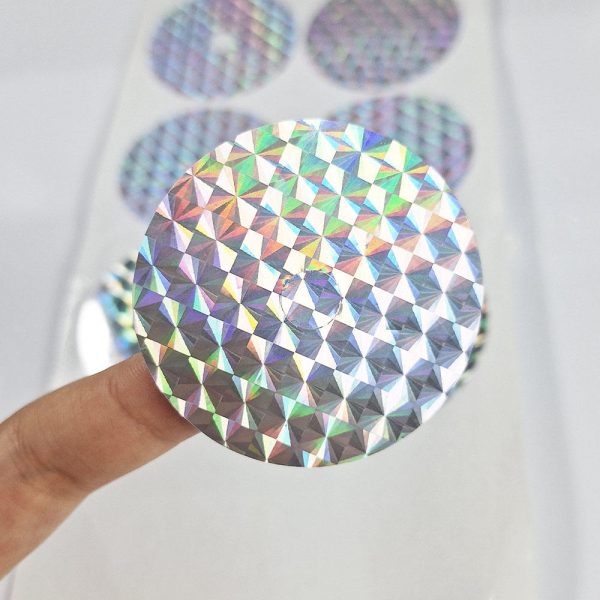 Checkered Laser Adhesive Sticker