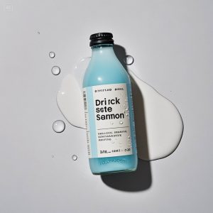 Glossy white PVC adhesive stickers