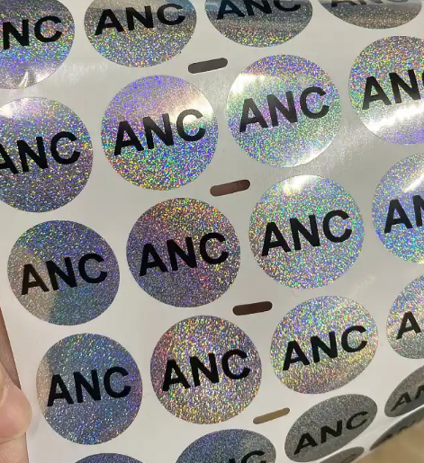 Silver Millet-Dot Laser Adhesive Stickers