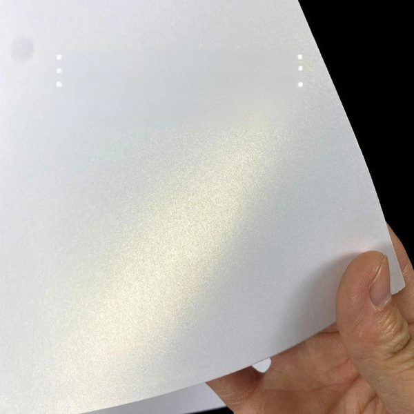 The Pearlescent Ultra-White Adhesive labels and stickers